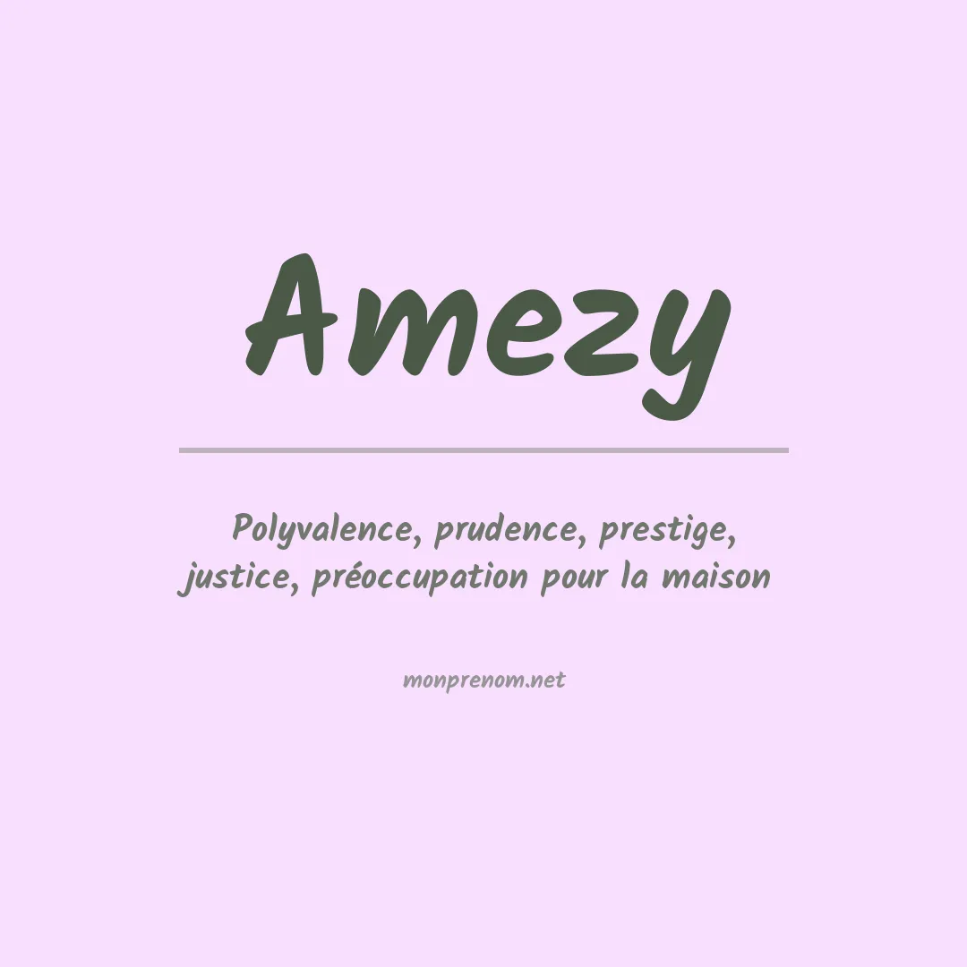 Prénom Amezy