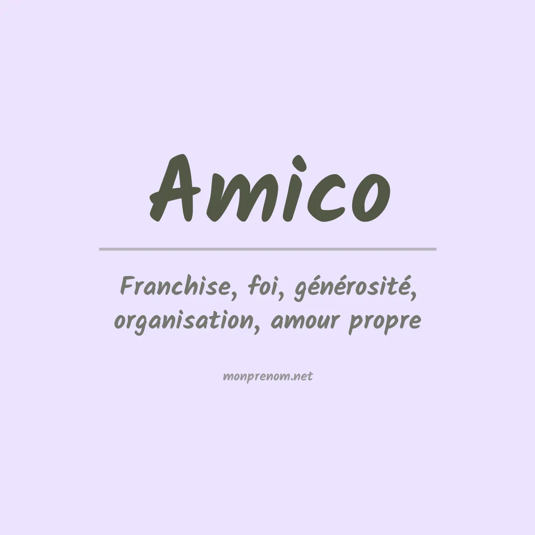 Prénom Amico
