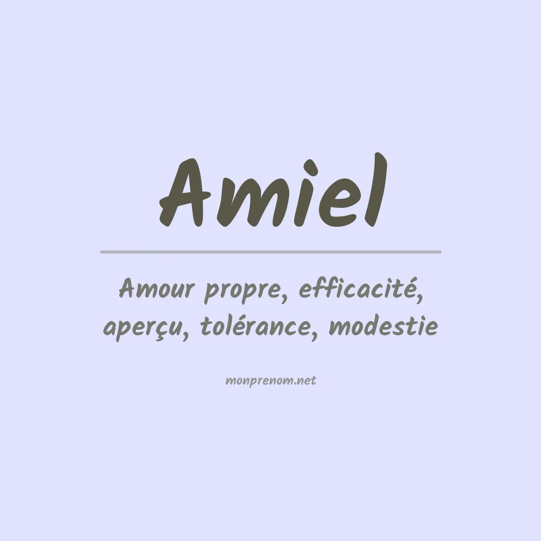 Prénom Amiel