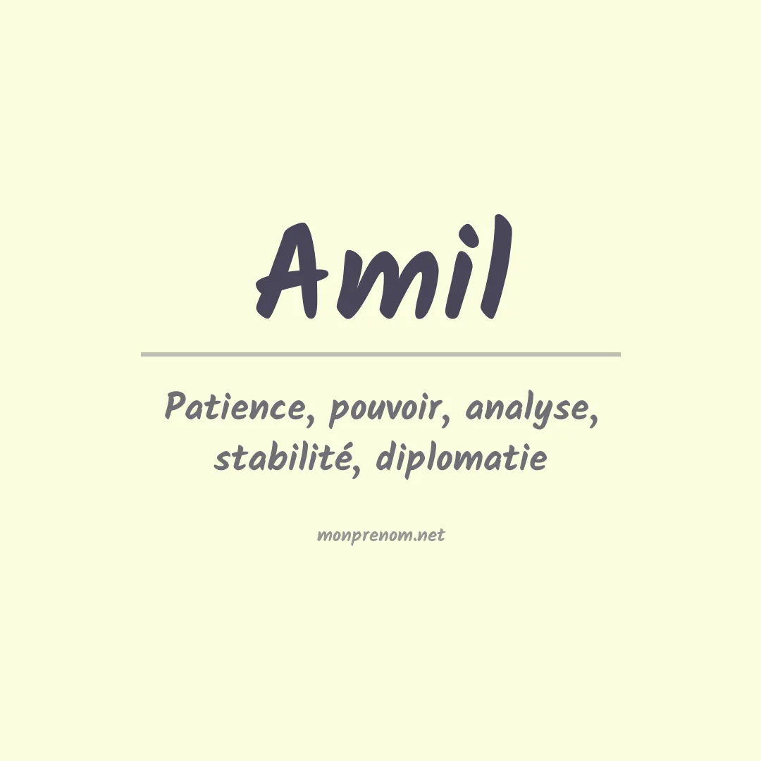 Prénom Amil