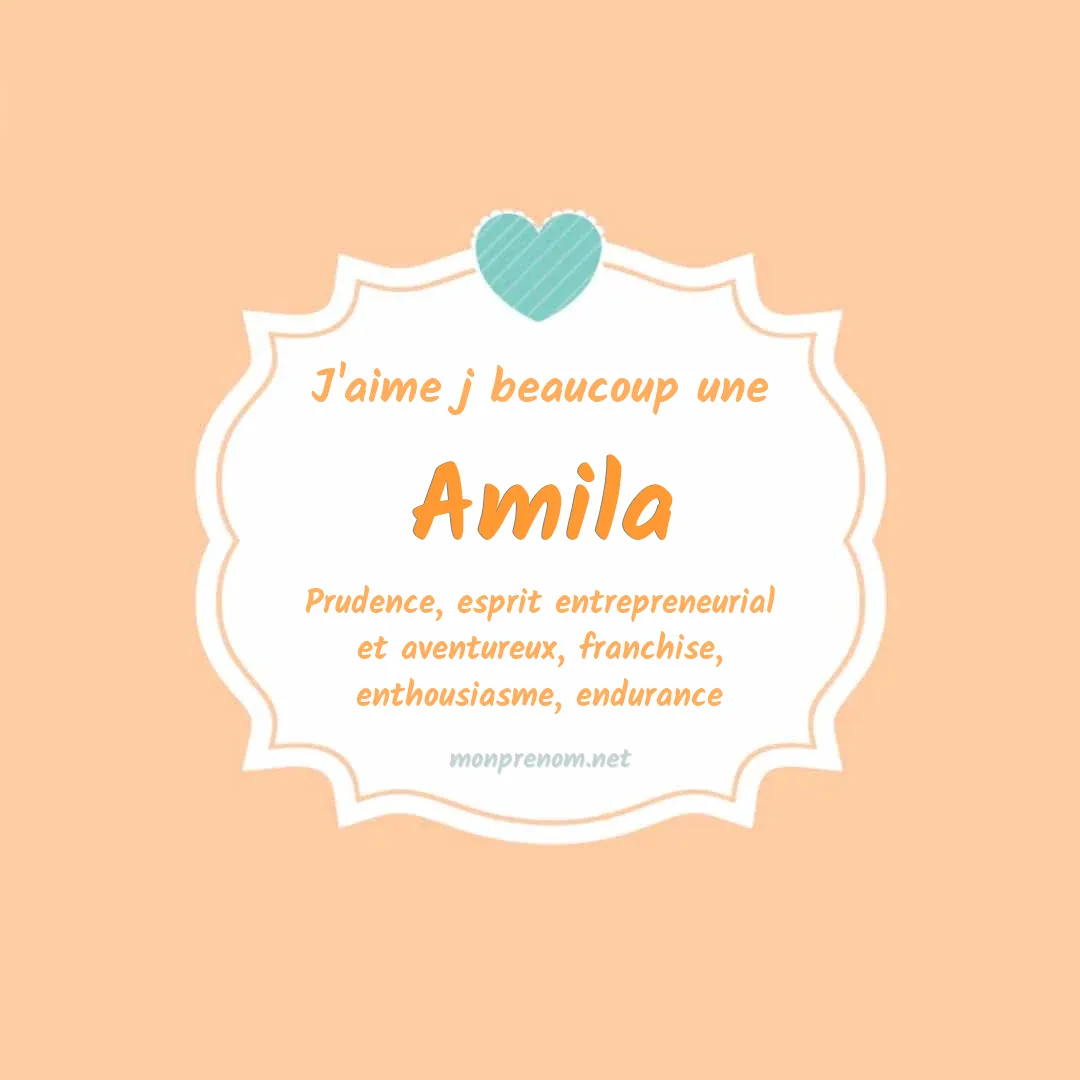 J'aime beaucoup Amila