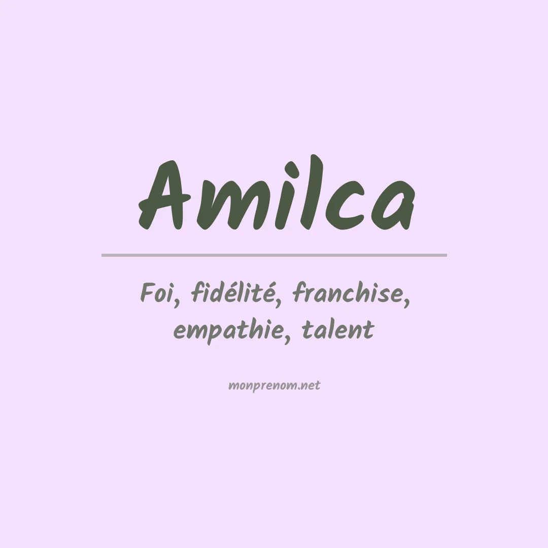 Prénom Amilca