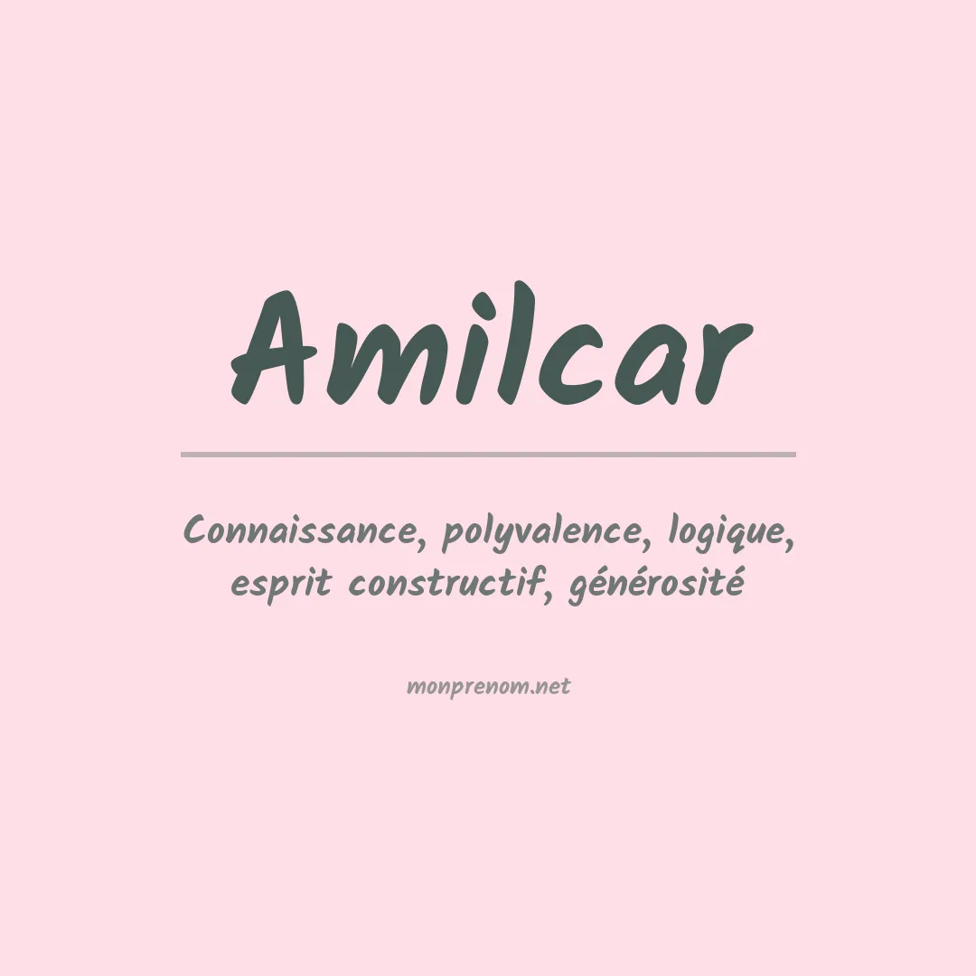 Prénom Amilcar