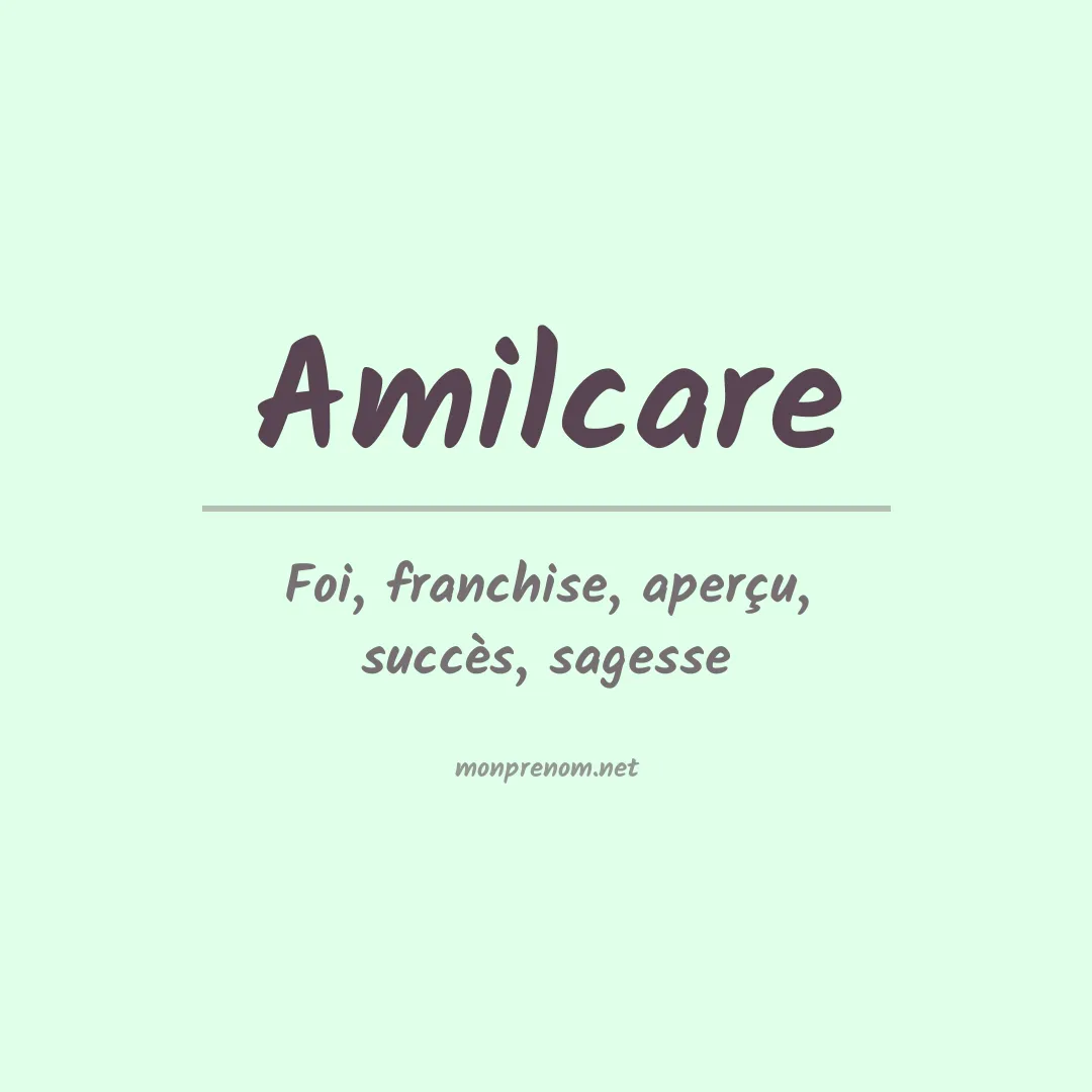Prénom Amilcare