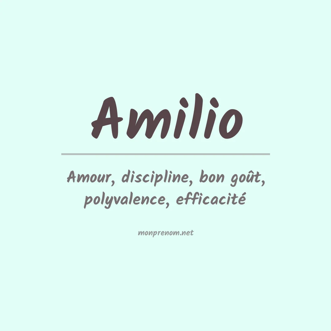 Prénom Amilio