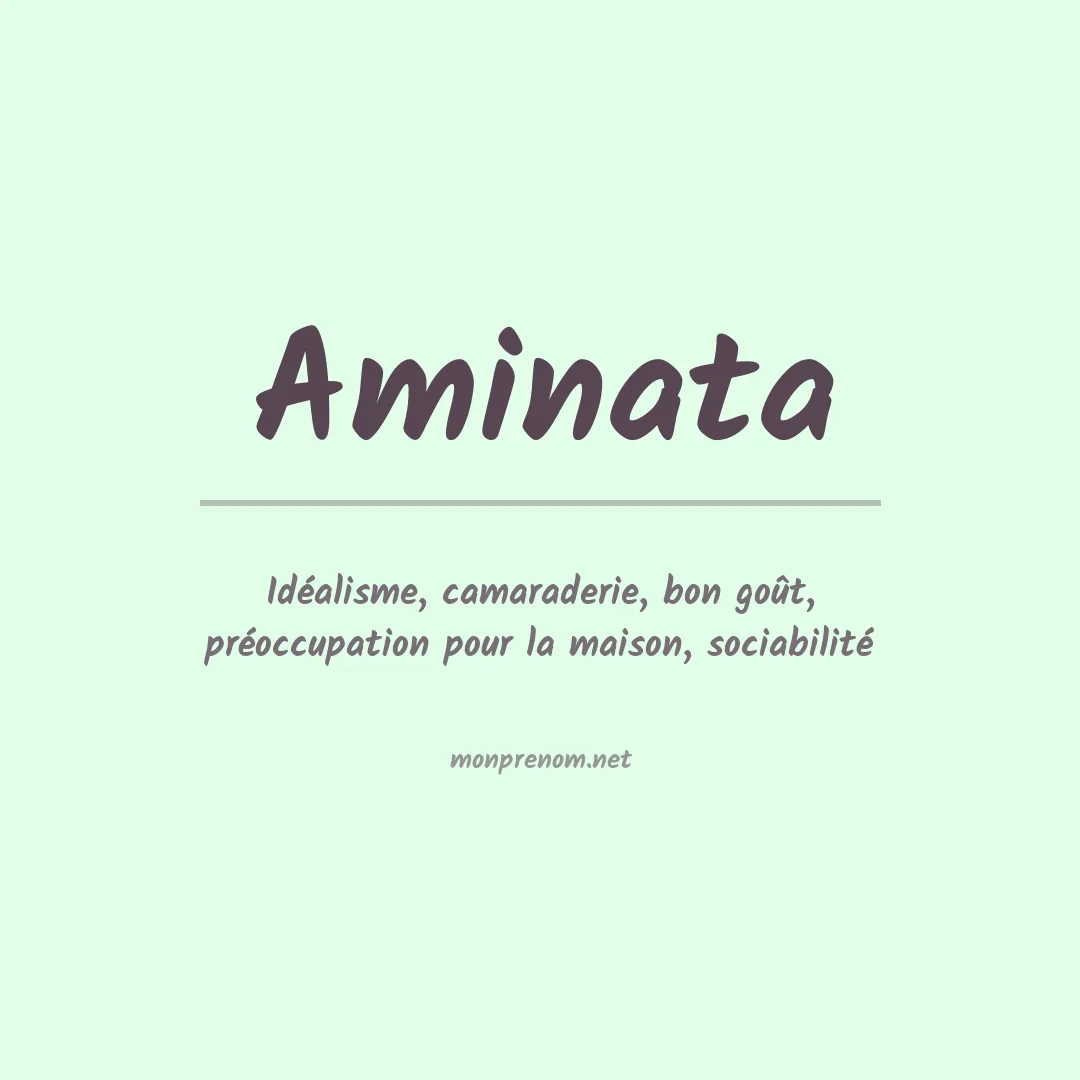 Prénom Aminata