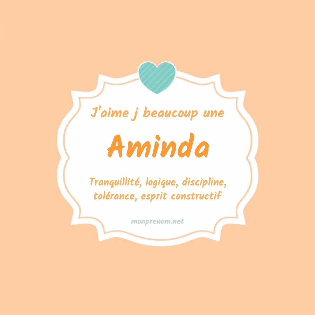 J'aime beaucoup Aminda
