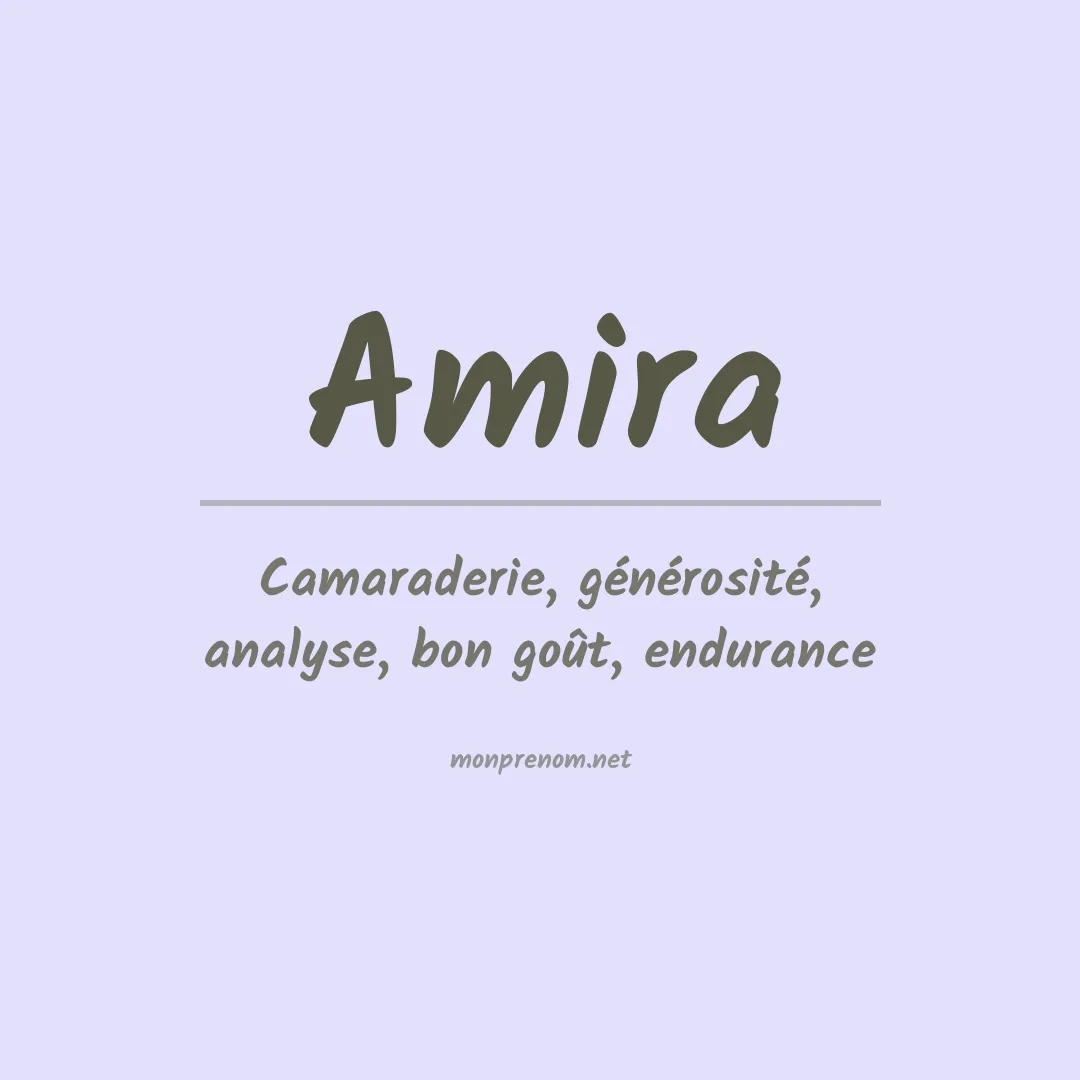 Prénom Amira
