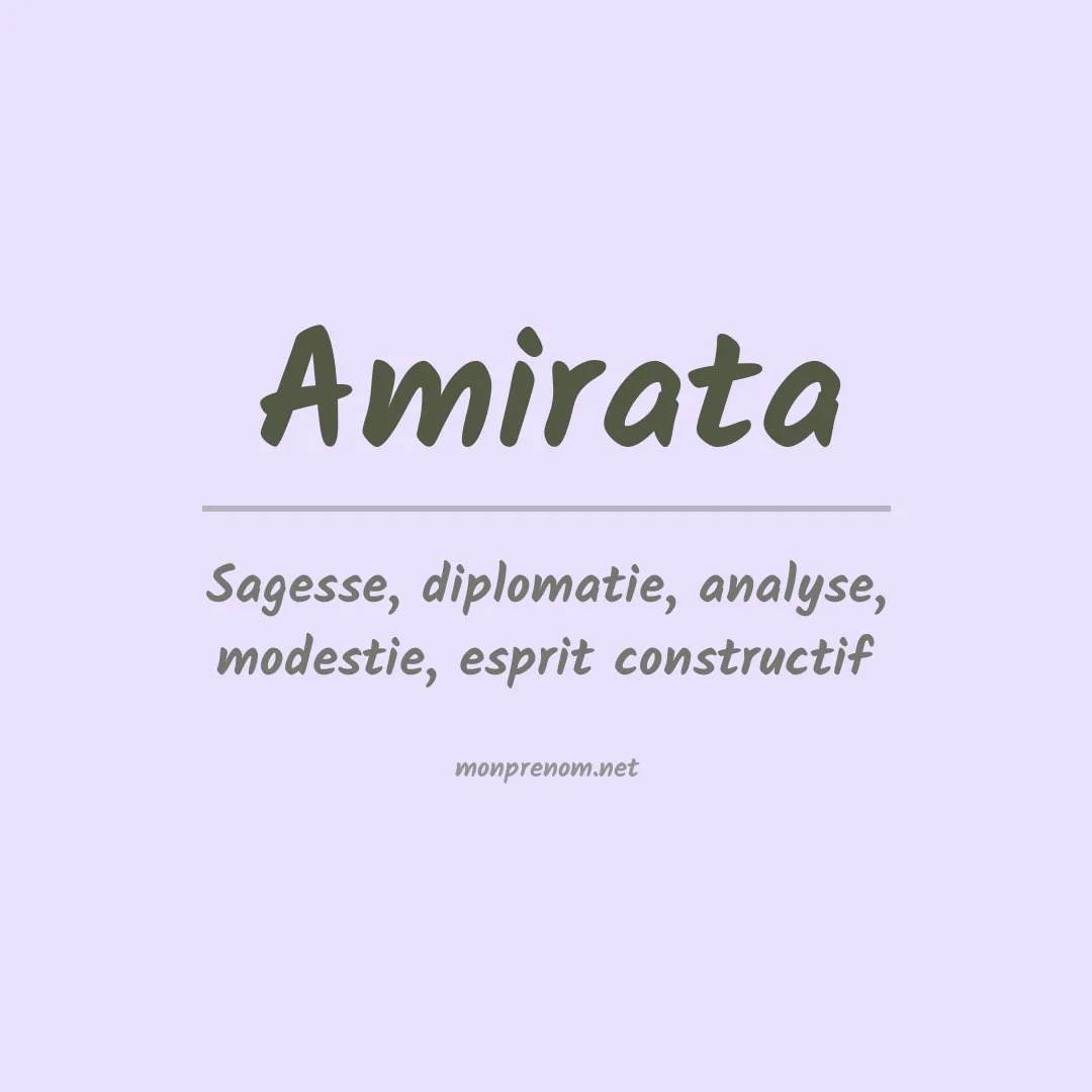Prénom Amirata