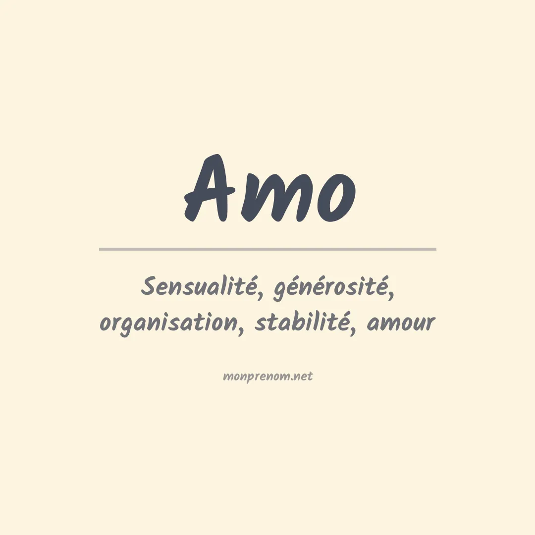 Prénom Amo