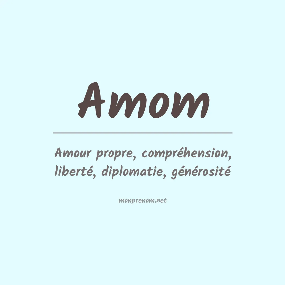 Prénom Amom