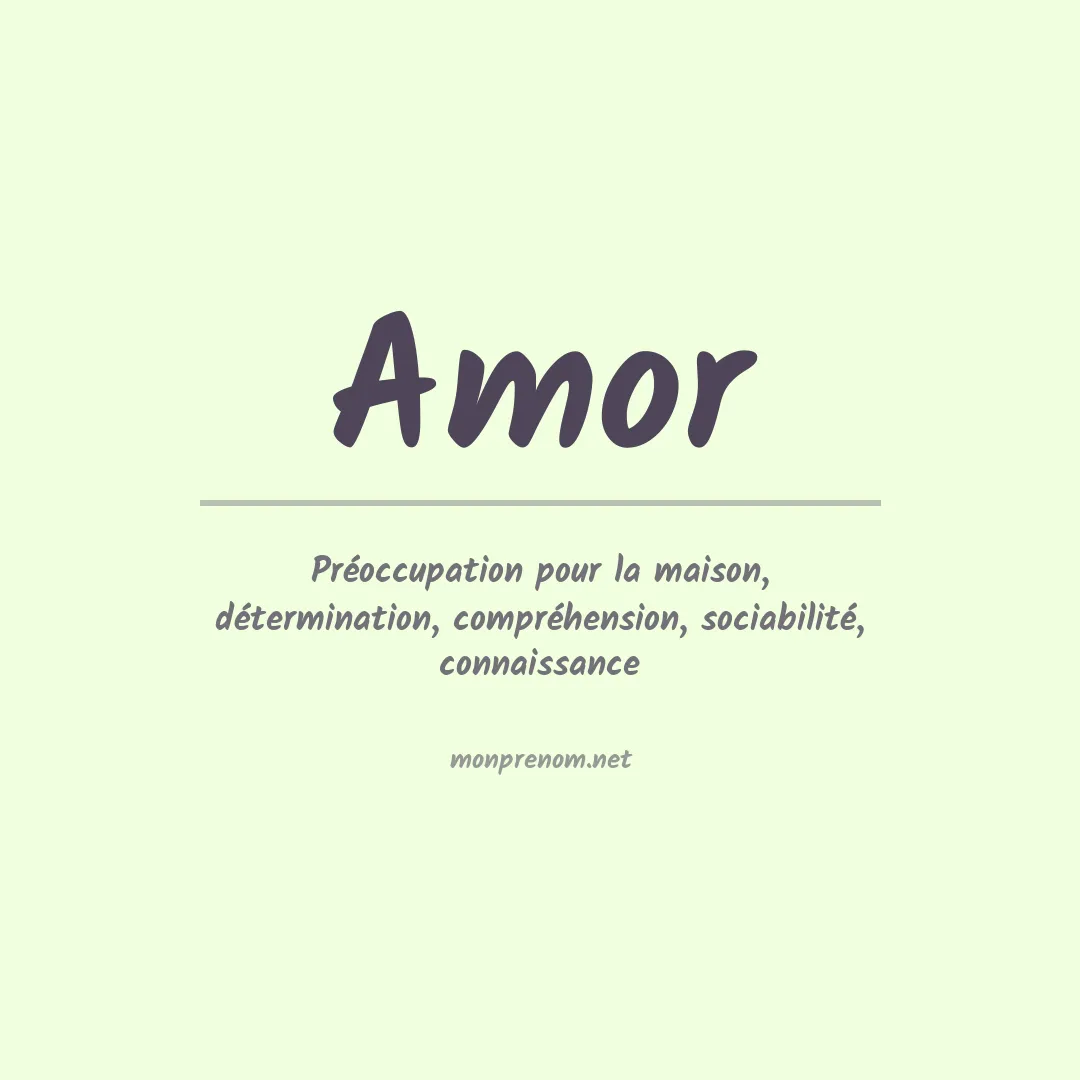 Prénom Amor