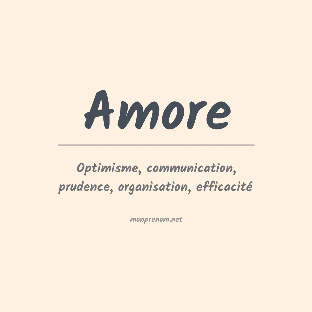 Prénom Amore