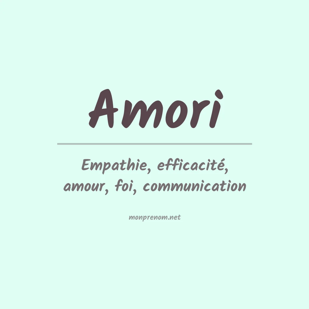 Signification du prénom Amori