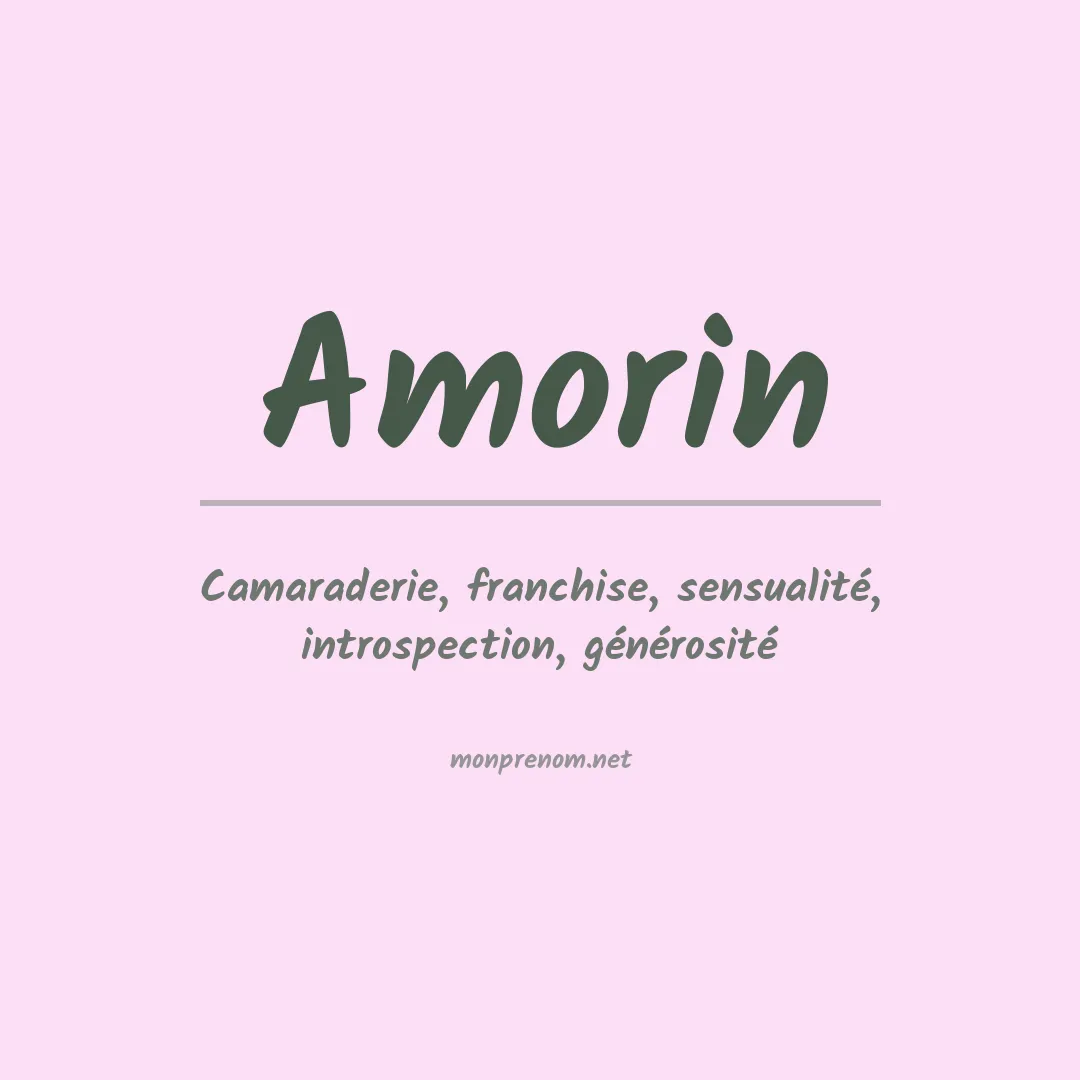 Signification du prénom Amorin