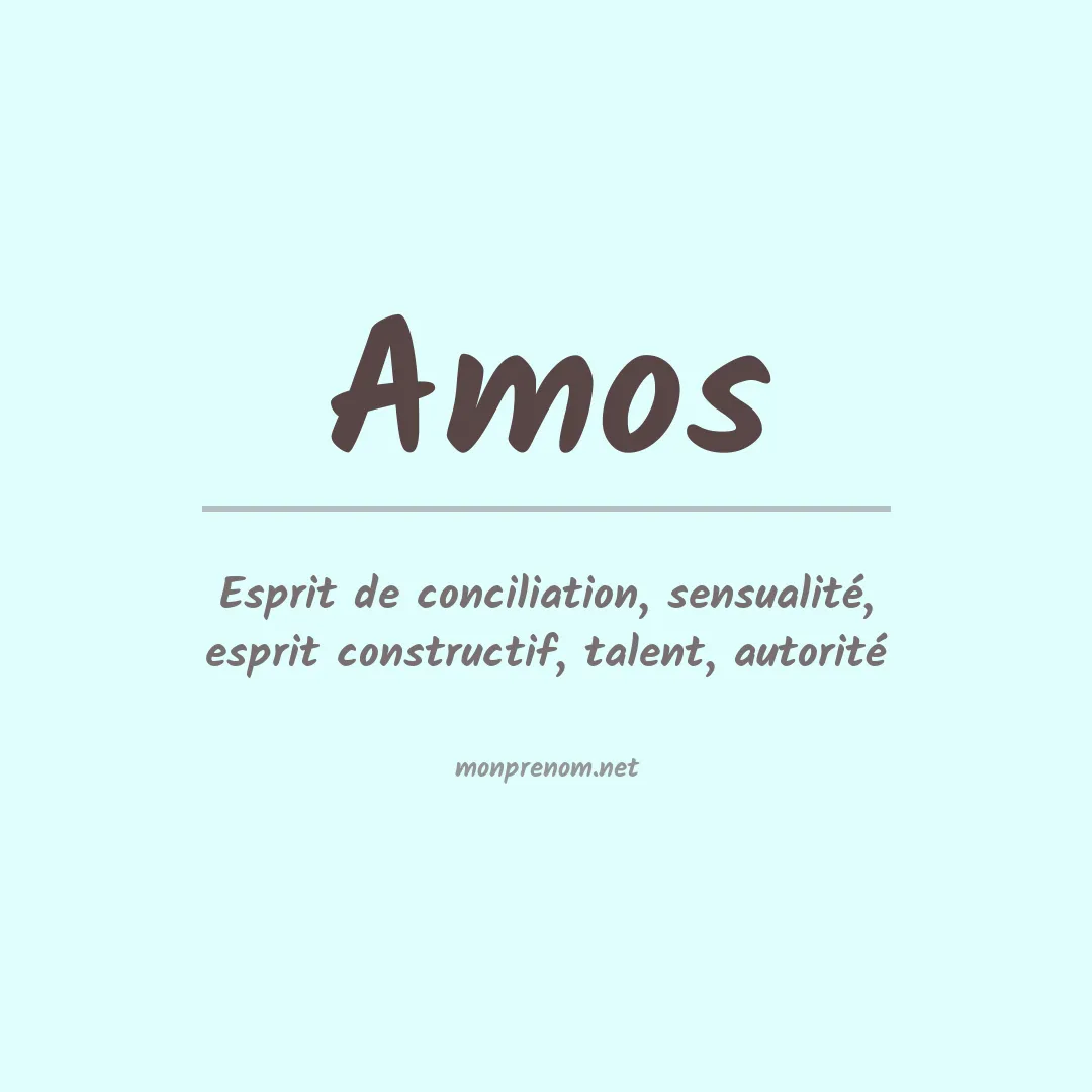 Prénom Amos