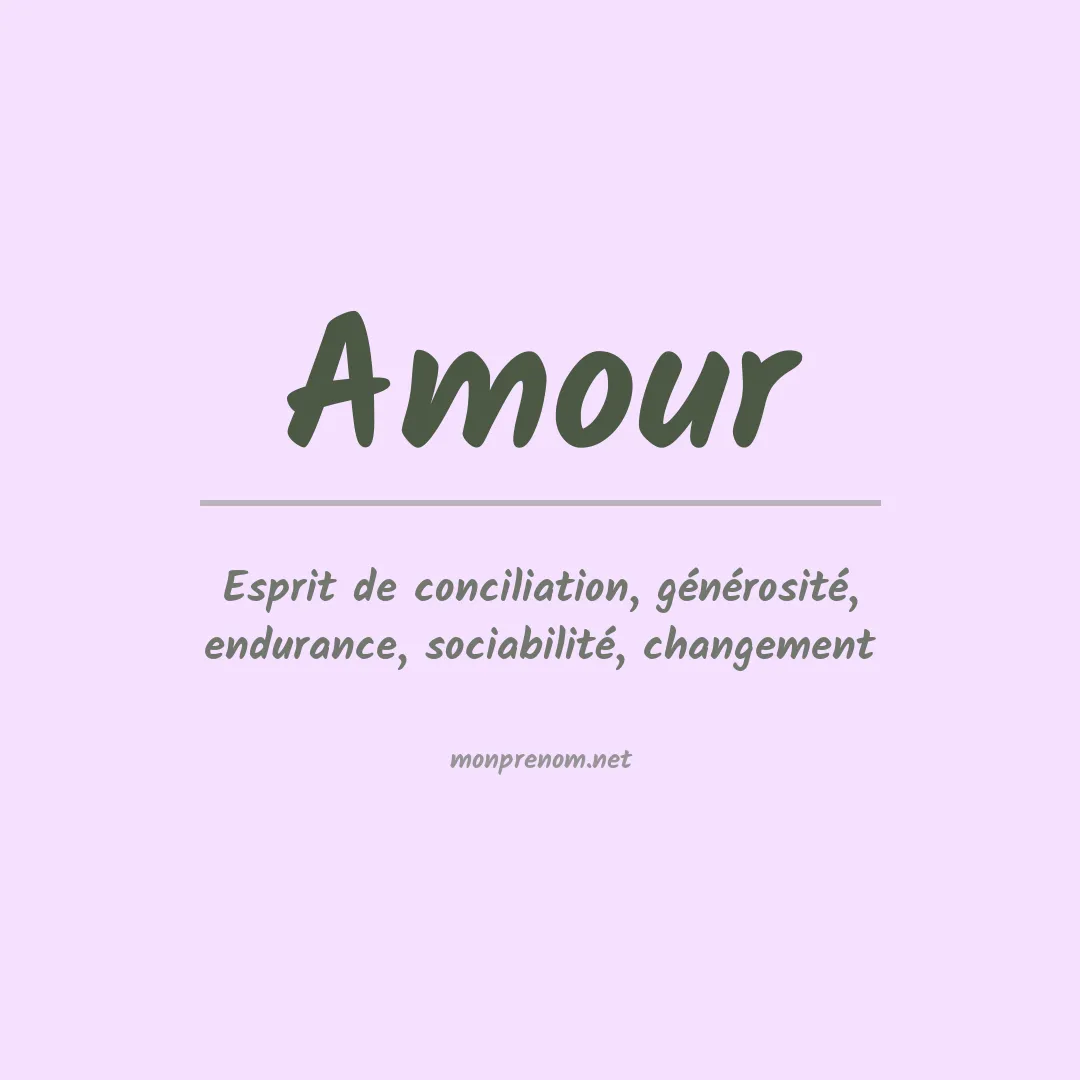 Prénom Amour
