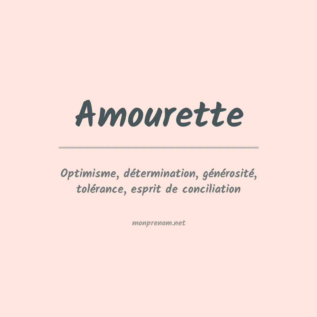 Signification du prénom Amourette