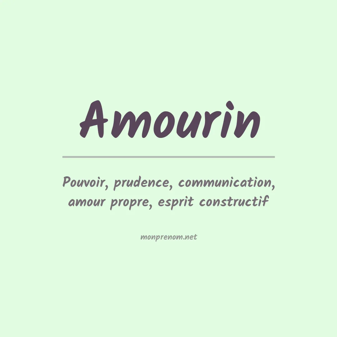 Signification du prénom Amourin