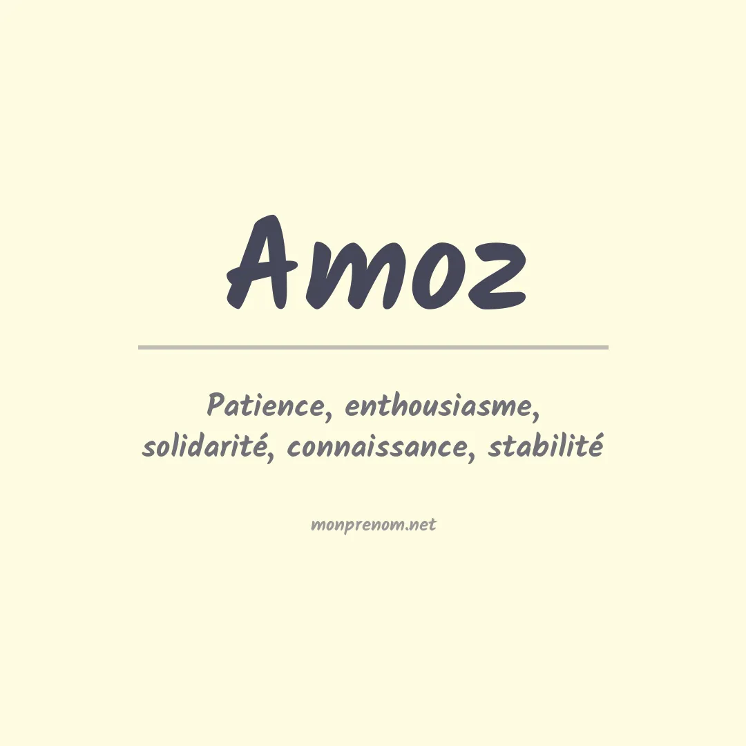 Prénom Amoz