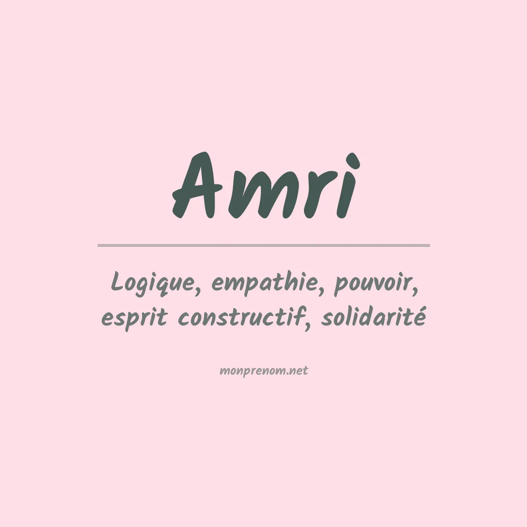 Prénom Amri