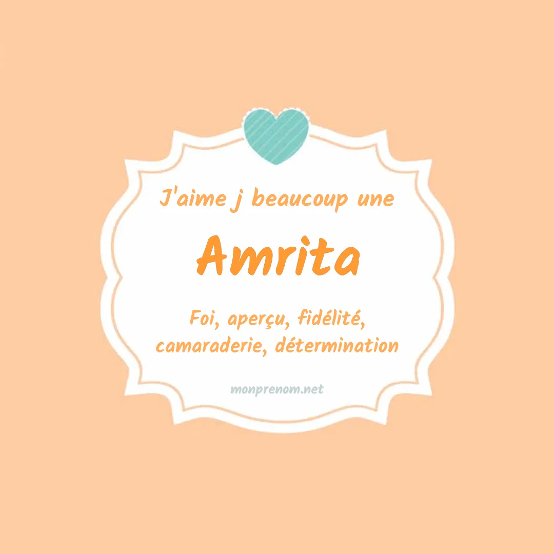 J'aime beaucoup Amrita