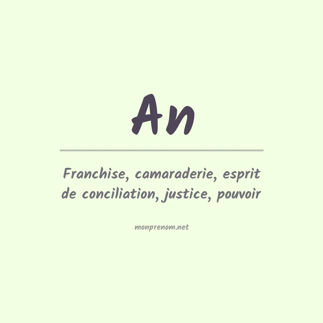 Prénom An