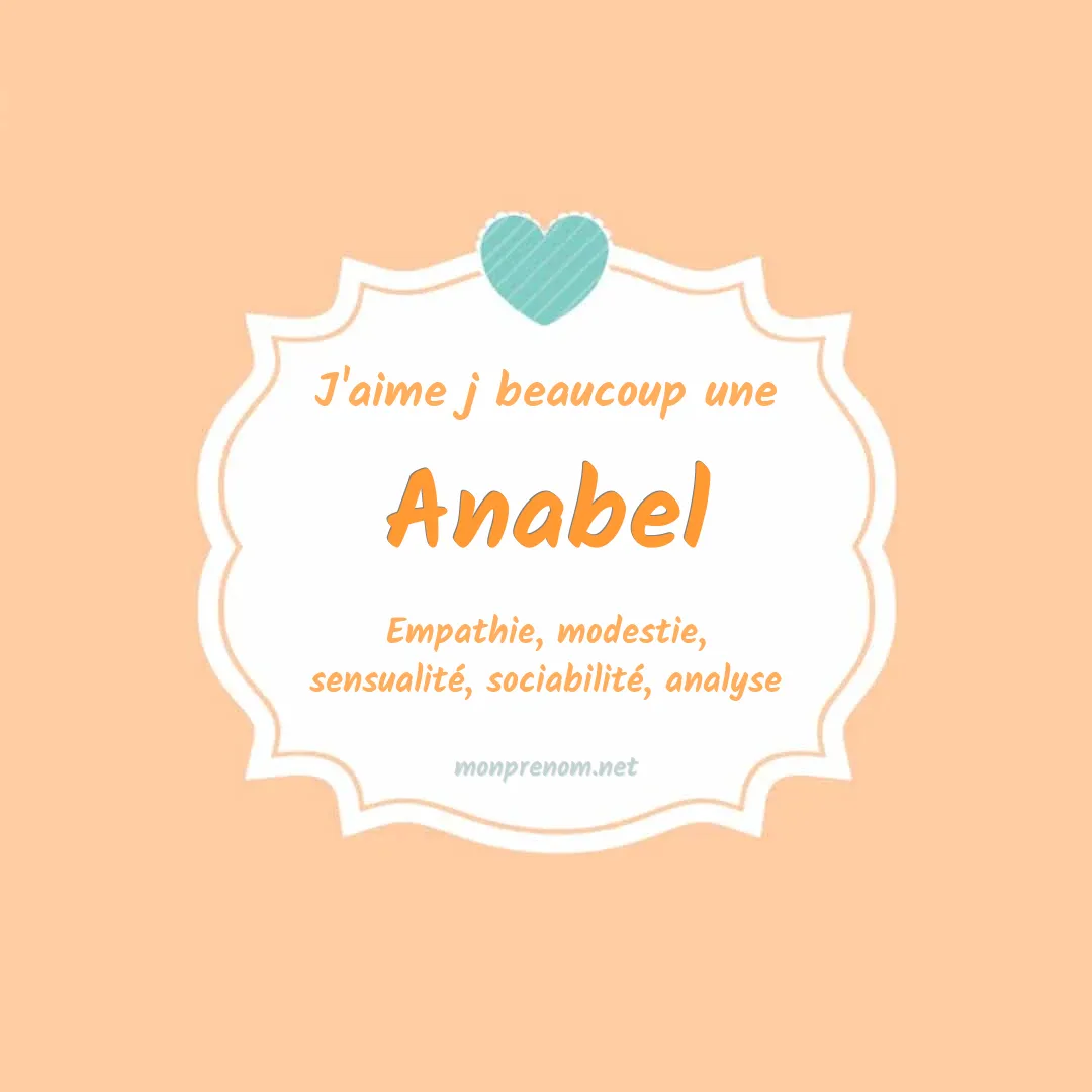 J'aime beaucoup Anabel