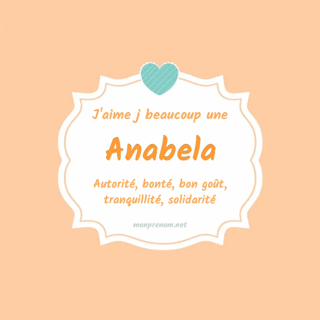 J'aime beaucoup Anabela