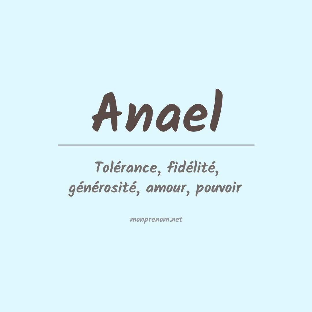 Signification du prénom Anael