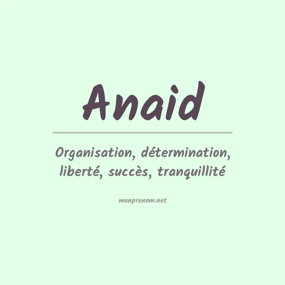 Prénom Anaid