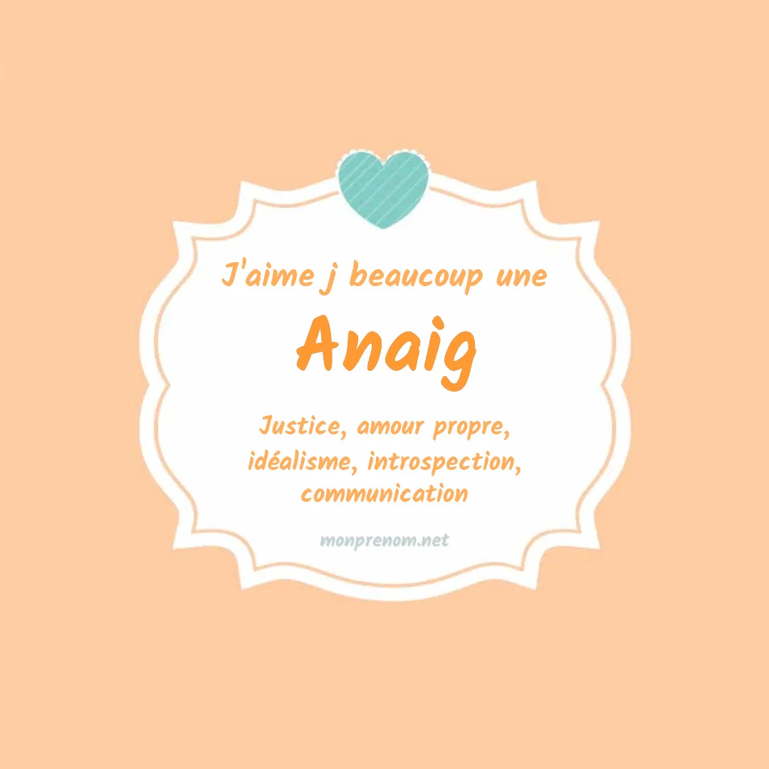 J'aime beaucoup Anaig