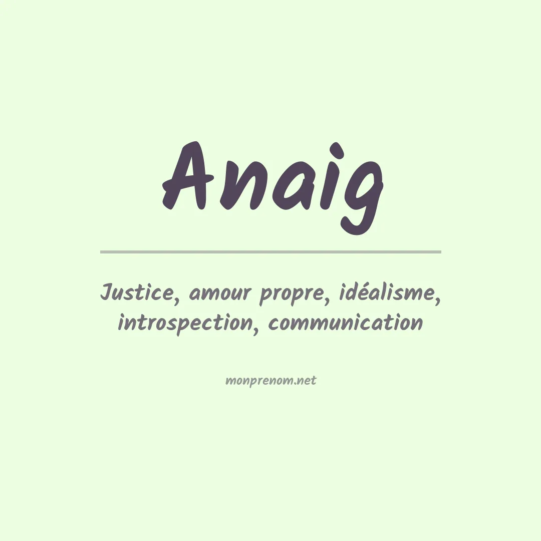Prénom Anaig
