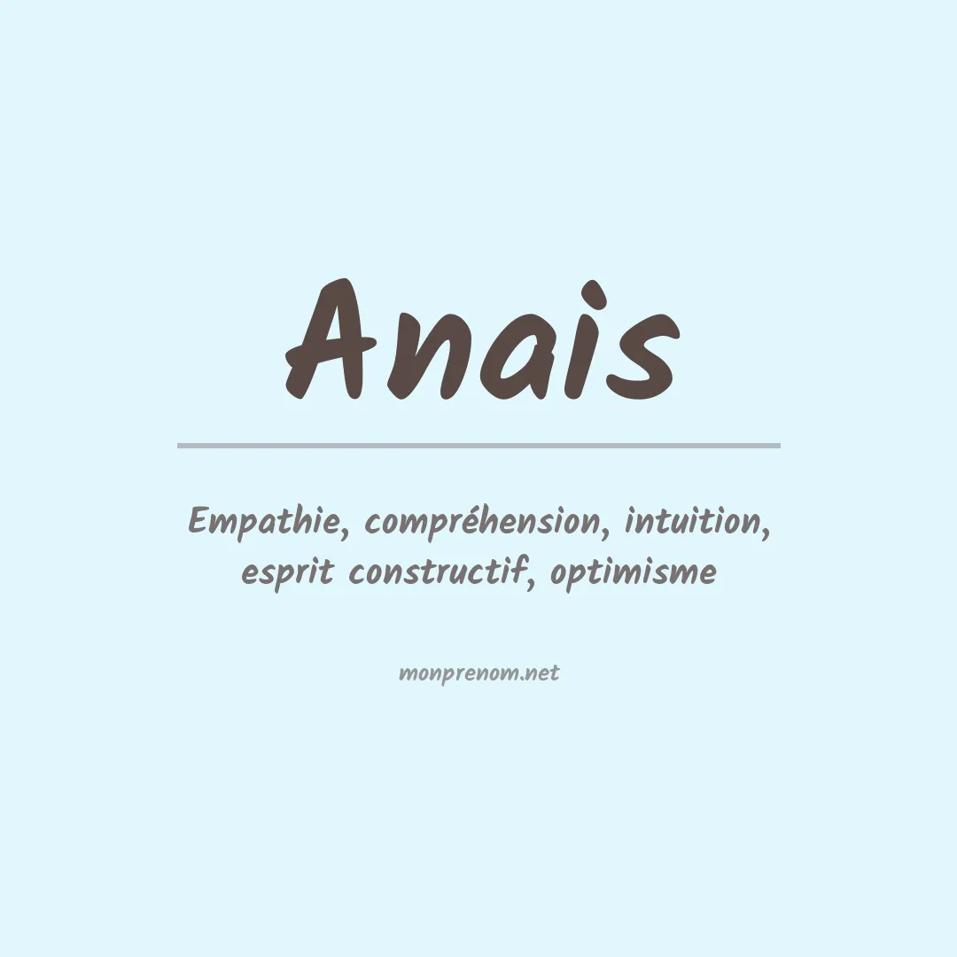 Prénom Anais