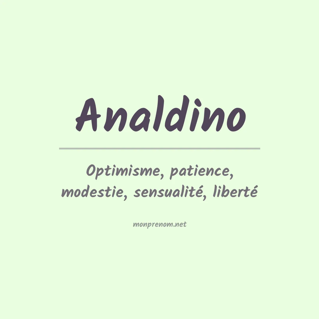 Prénom Analdino
