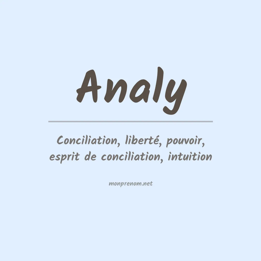 Prénom Analy