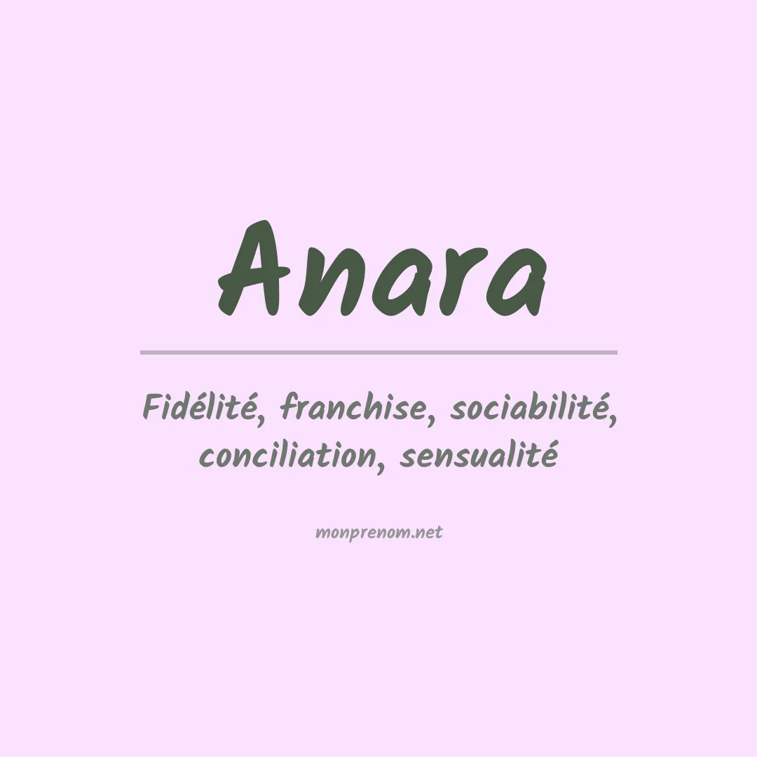 Prénom Anara