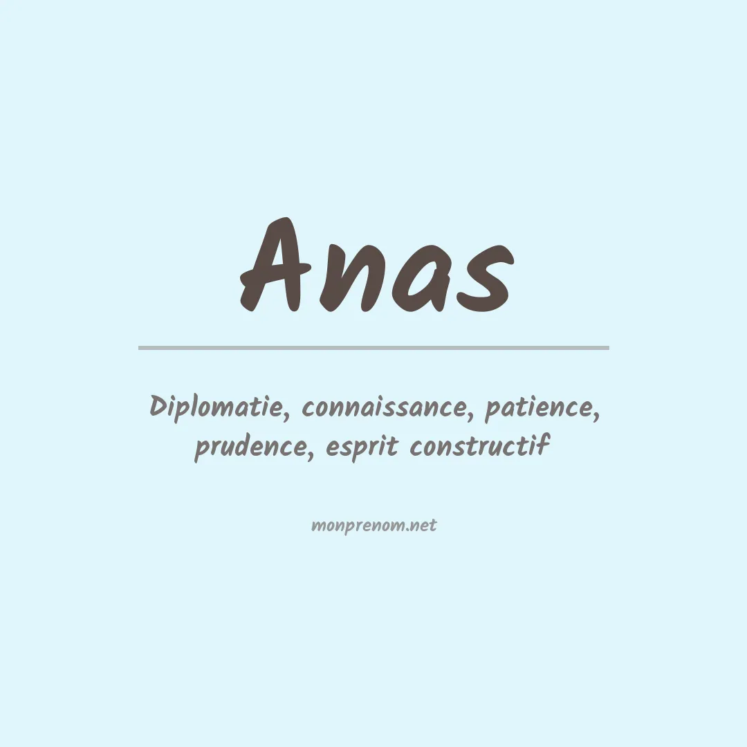 Prénom Anas