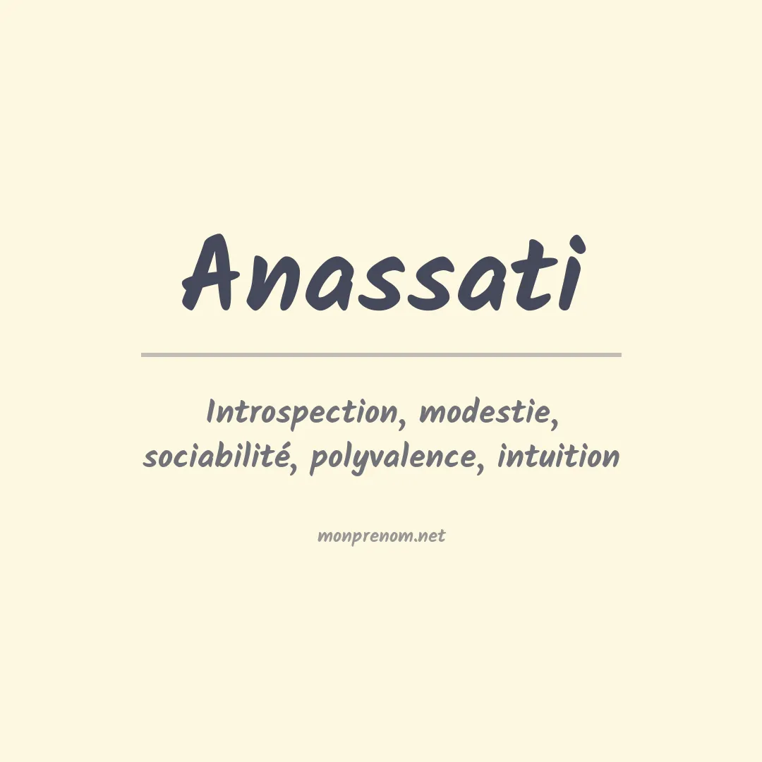 Prénom Anassati