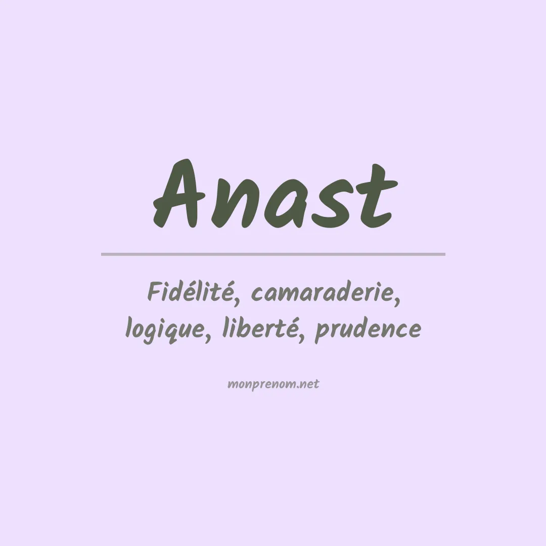 Prénom Anast