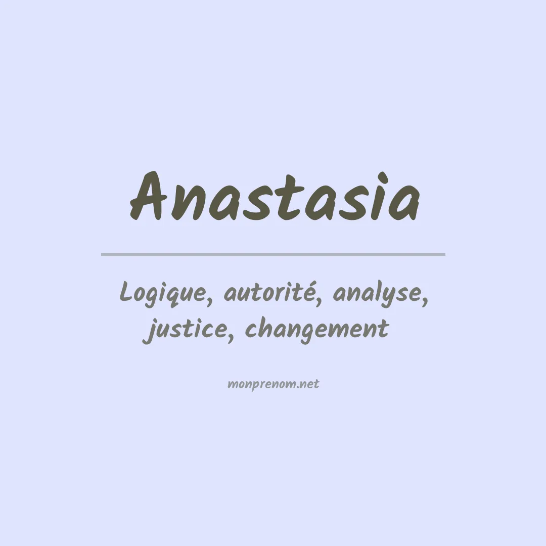 Prénom Anastasia