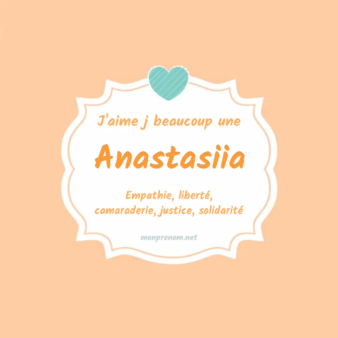J'aime beaucoup Anastasiia