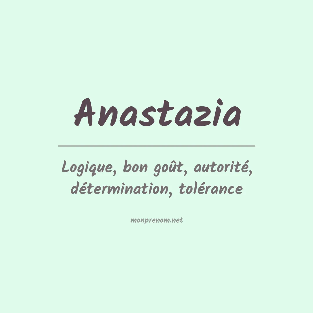 Prénom Anastazia