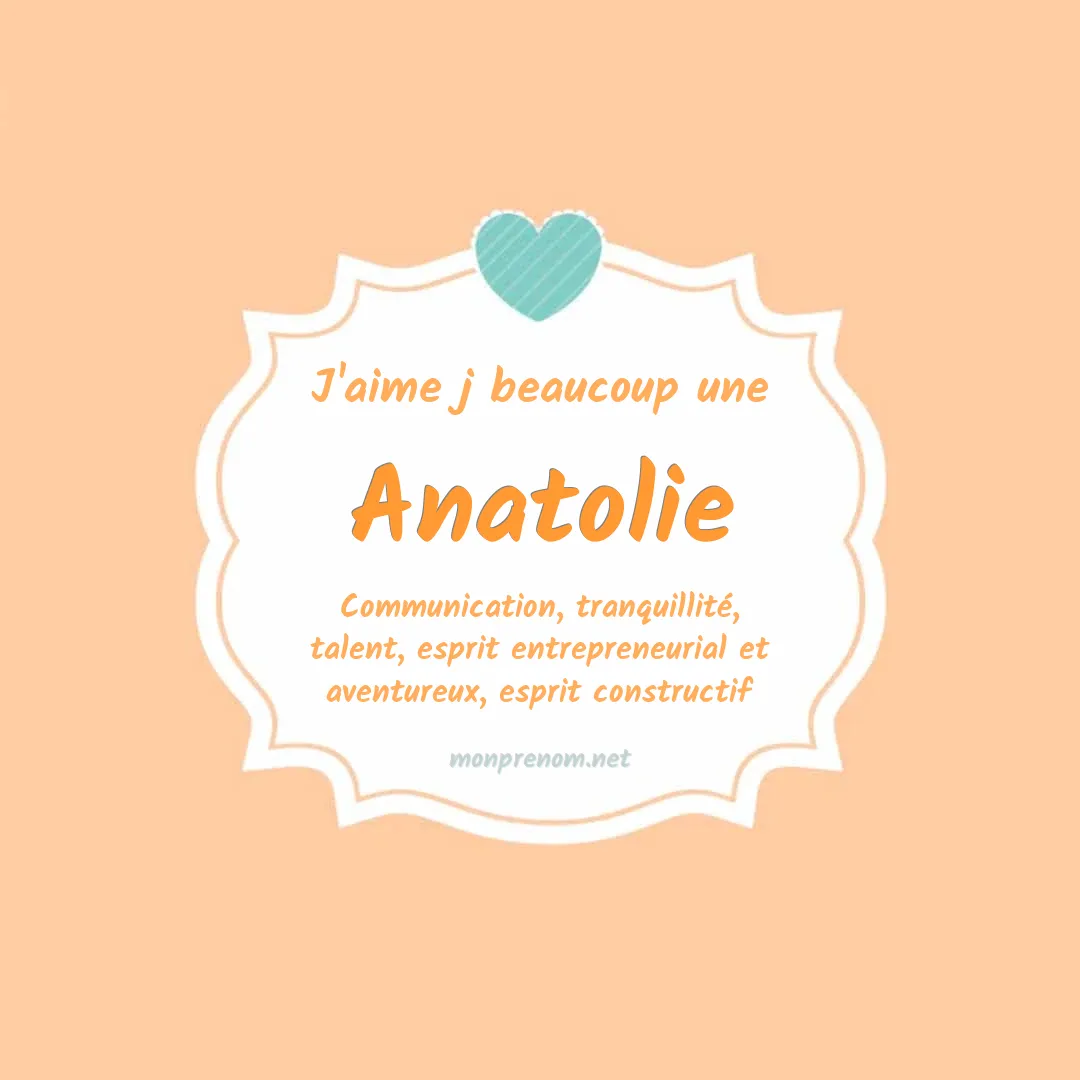 J'aime beaucoup Anatolie