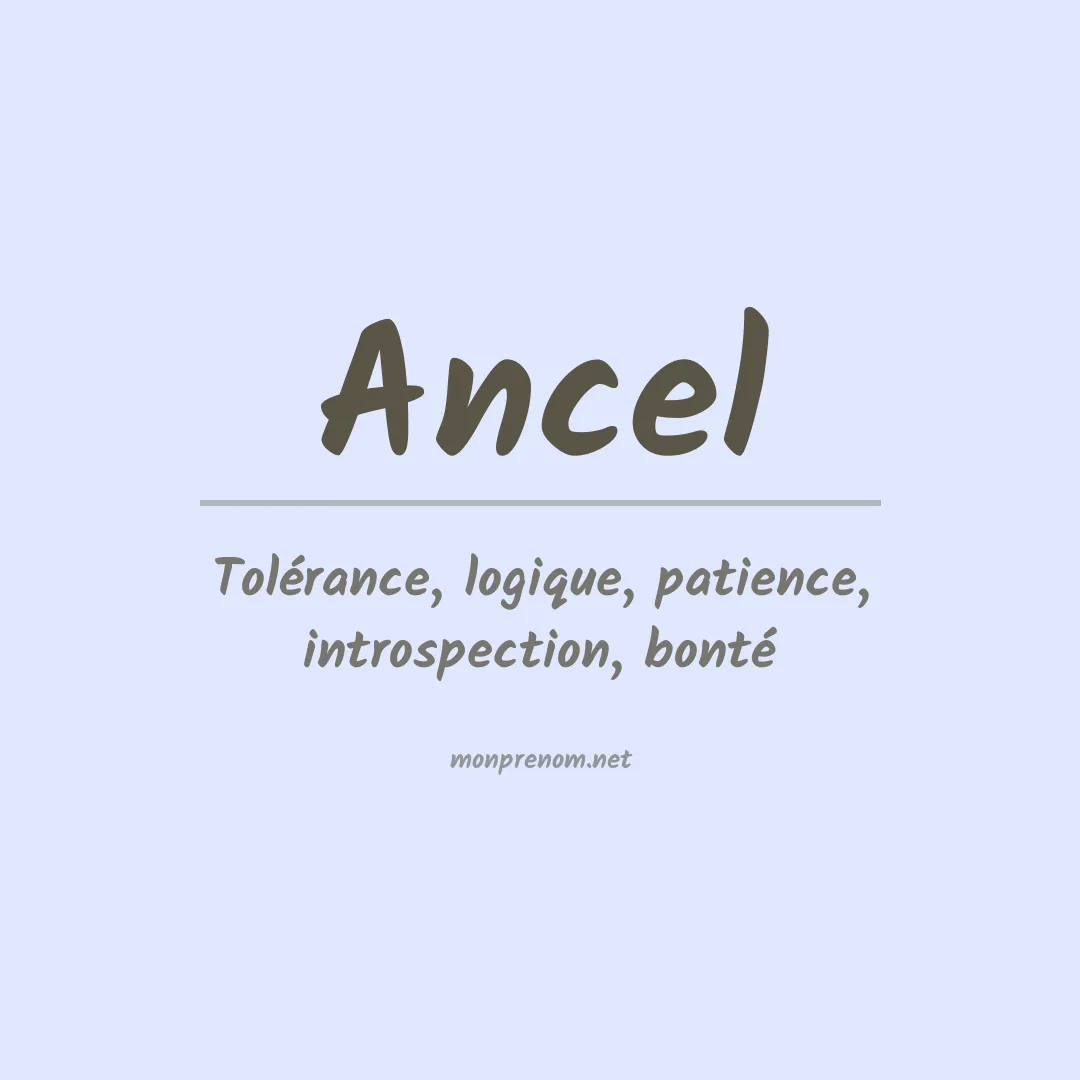 Prénom Ancel