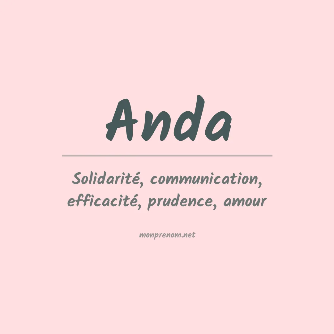 Prénom Anda