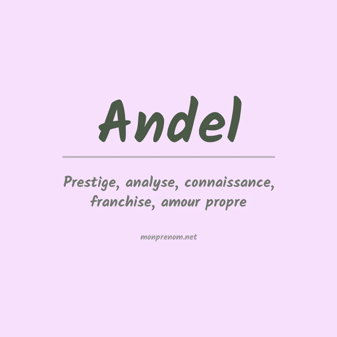 Prénom Andel