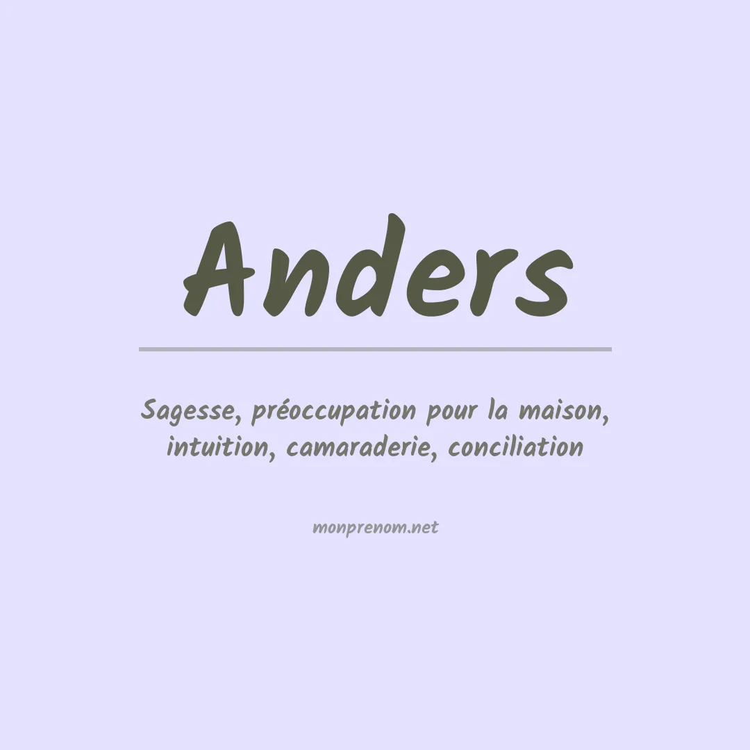 Prénom Anders
