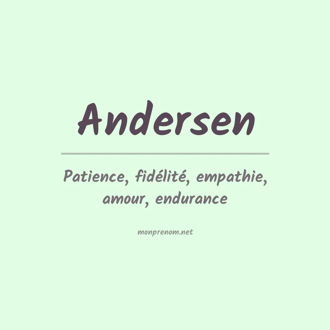 Prénom Andersen