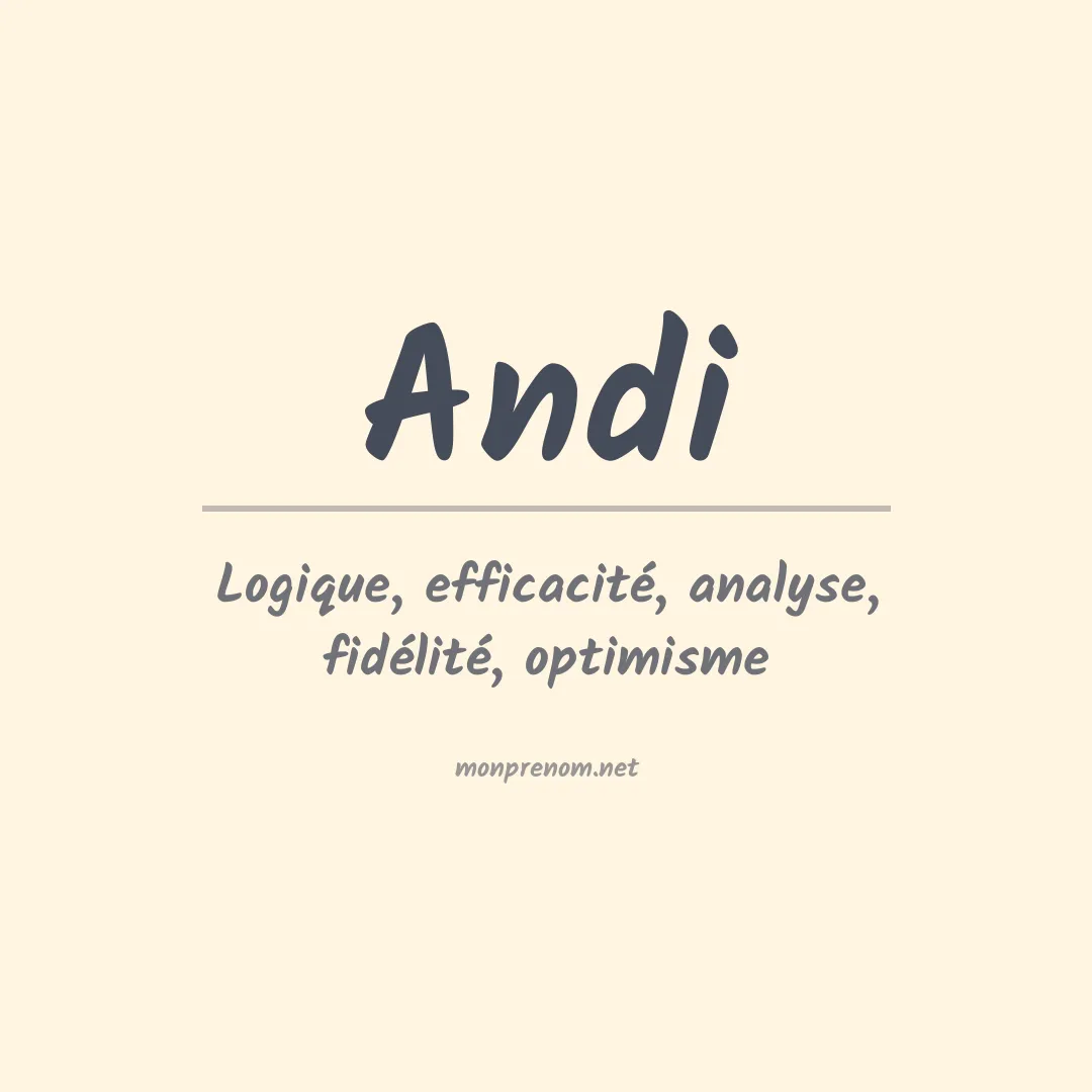Prénom Andi